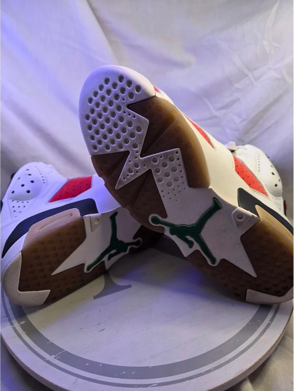 Air Jordan 6 Retro Gatorade like Mike White/Orance BasketbaShoes Size 9